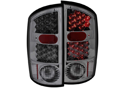 Anzo Smoked LED Tail Light Set 02-06 Dodge Ram - Click Image to Close